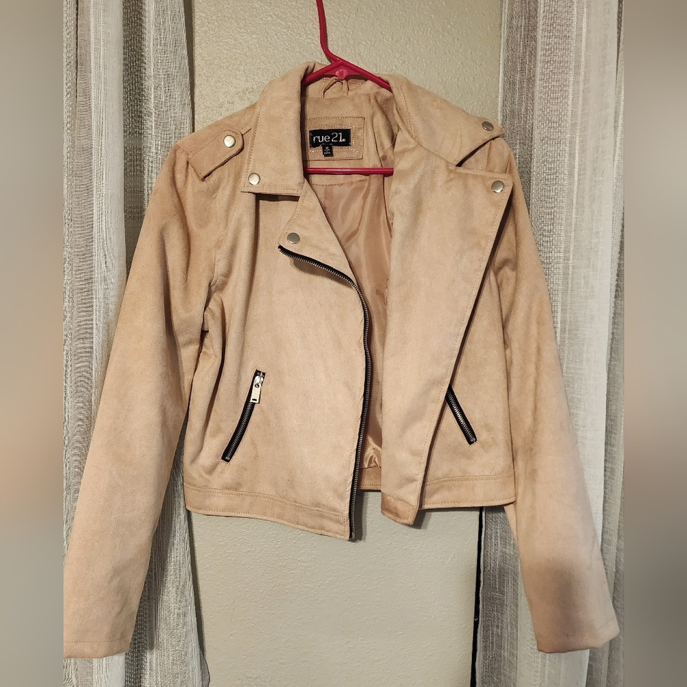 Blush Suede Jacket